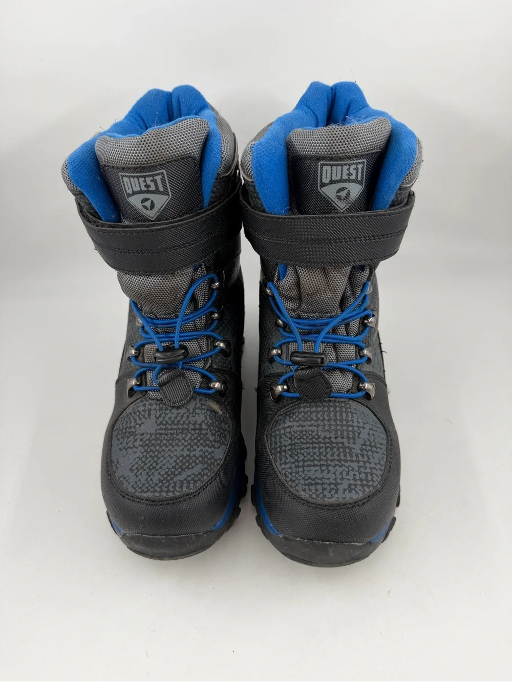 Quest Kids Menace -SZ 5Y-Black Blue 100g 3M Thinsulate Outfoor Winter Snow Boot